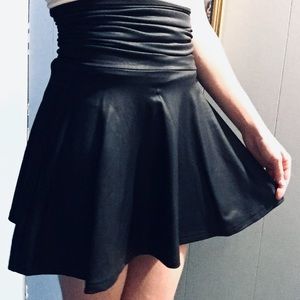 American Apparel Black High Waist Skirt/Tube Top
